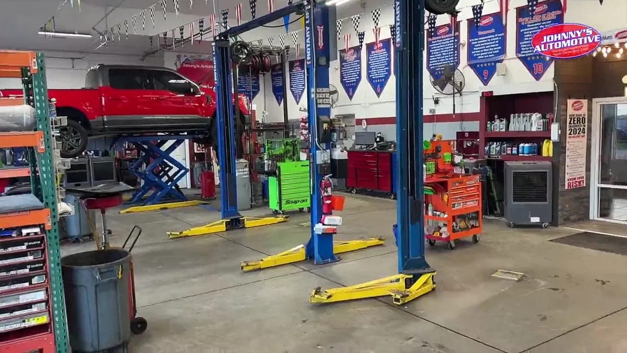 The Johnny's Automotive team at work